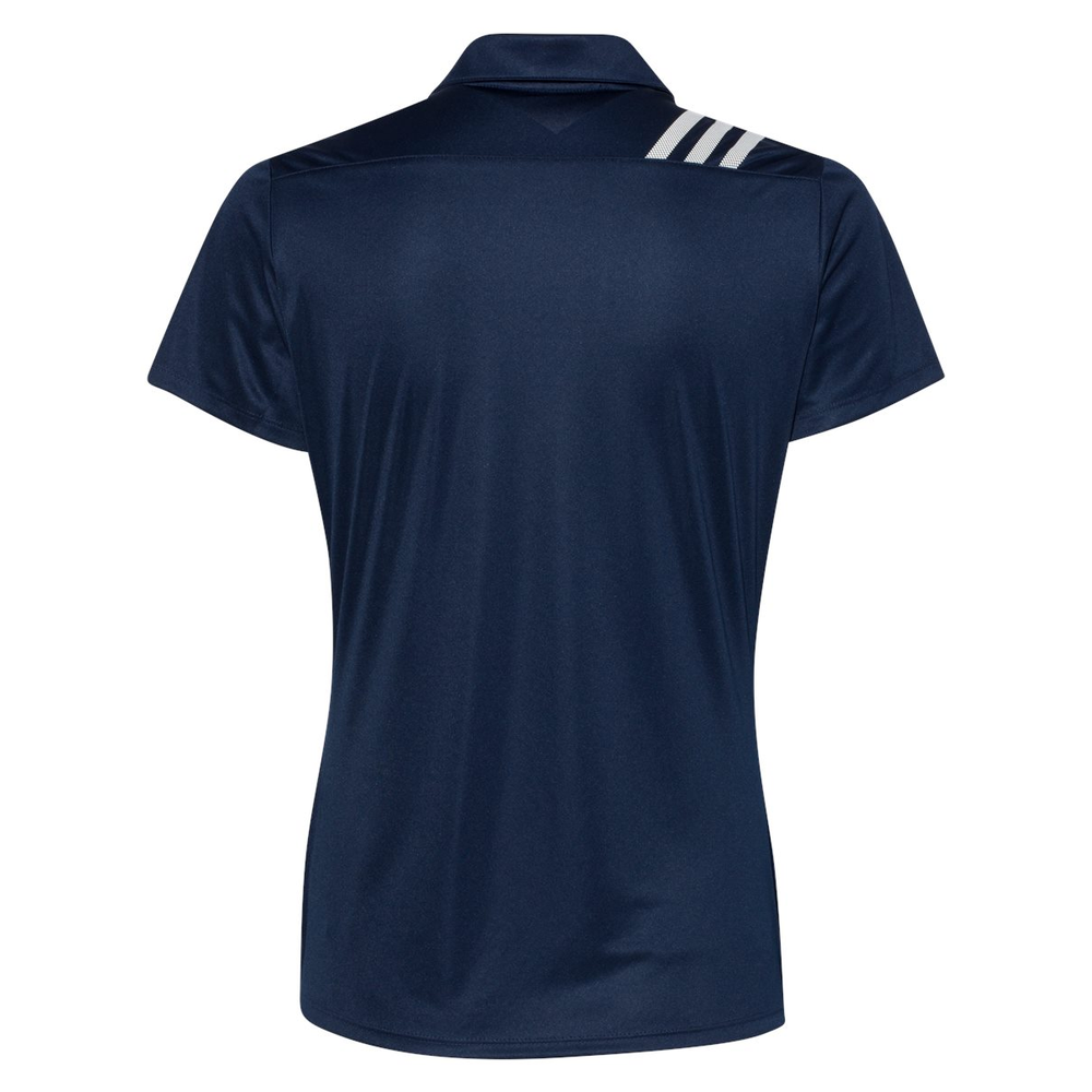 Embroidered Adidas Women's 3-Stripes Shoulder Polo