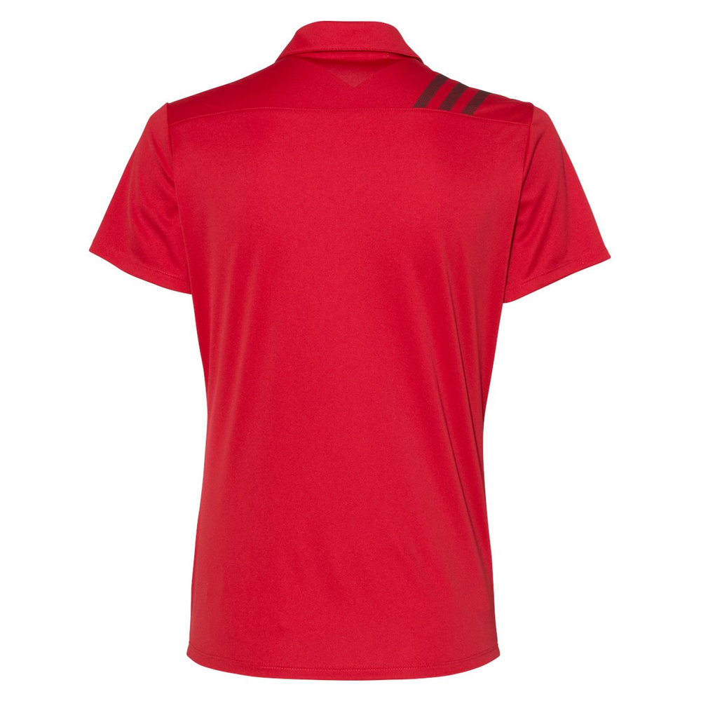 Embroidered Adidas Women's 3-Stripes Shoulder Polo