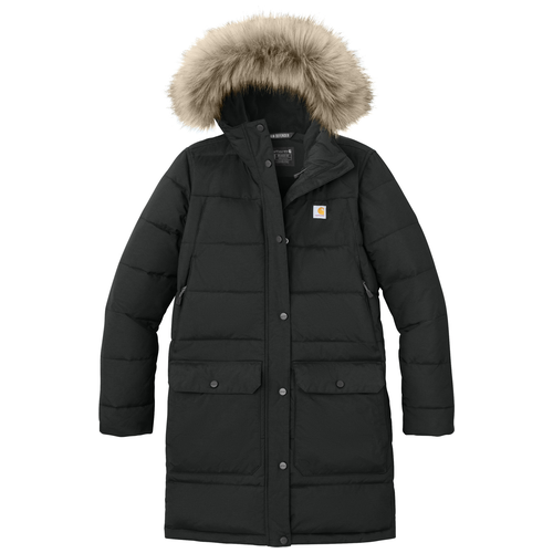 Black front - Carhartt Women's Montana Insulated Hooded Coat