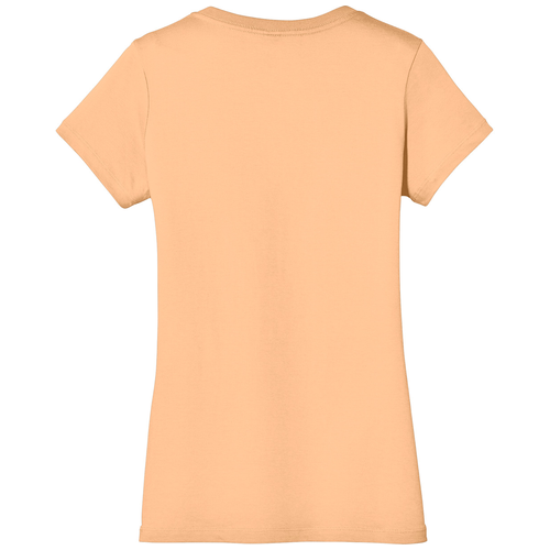 Apricot back - District Women's Perfect Weight V-Neck Tee