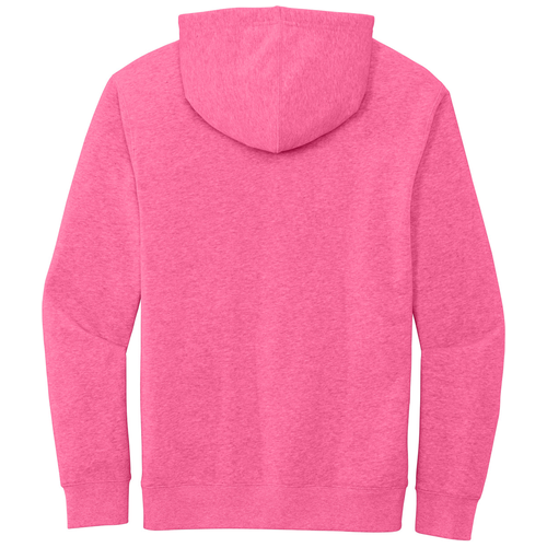 Awareness Pink Heather back - District V.I.T.Fleece Hoodie