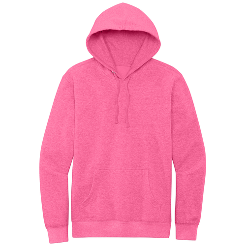 Awareness Pink Heather front - District V.I.T.Fleece Hoodie