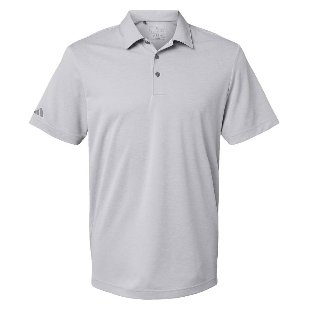 Embroidered Adidas Men's Heathered Polo