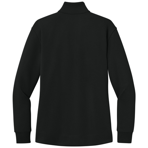 Deep Black back - Port Authority Women's Wearever Signature Double Pique 1/4-Zip