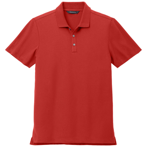 Apple Red front - Mercer+Mettle Stretch Pique Polo