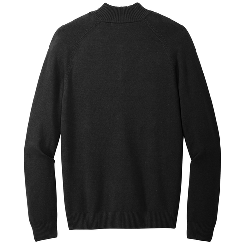 Deep Black back - Mercer+Mettle 1/4-Zip Sweater