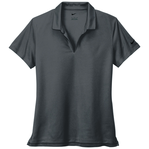 Anthracite front - Nike Women's Dri-FIT Micro Pique 2.0 Polo