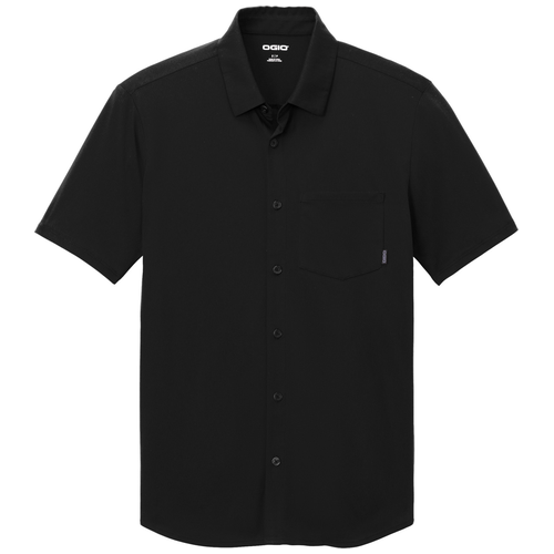 Blacktop front - OGIO Extend Short Sleeve Button-Up