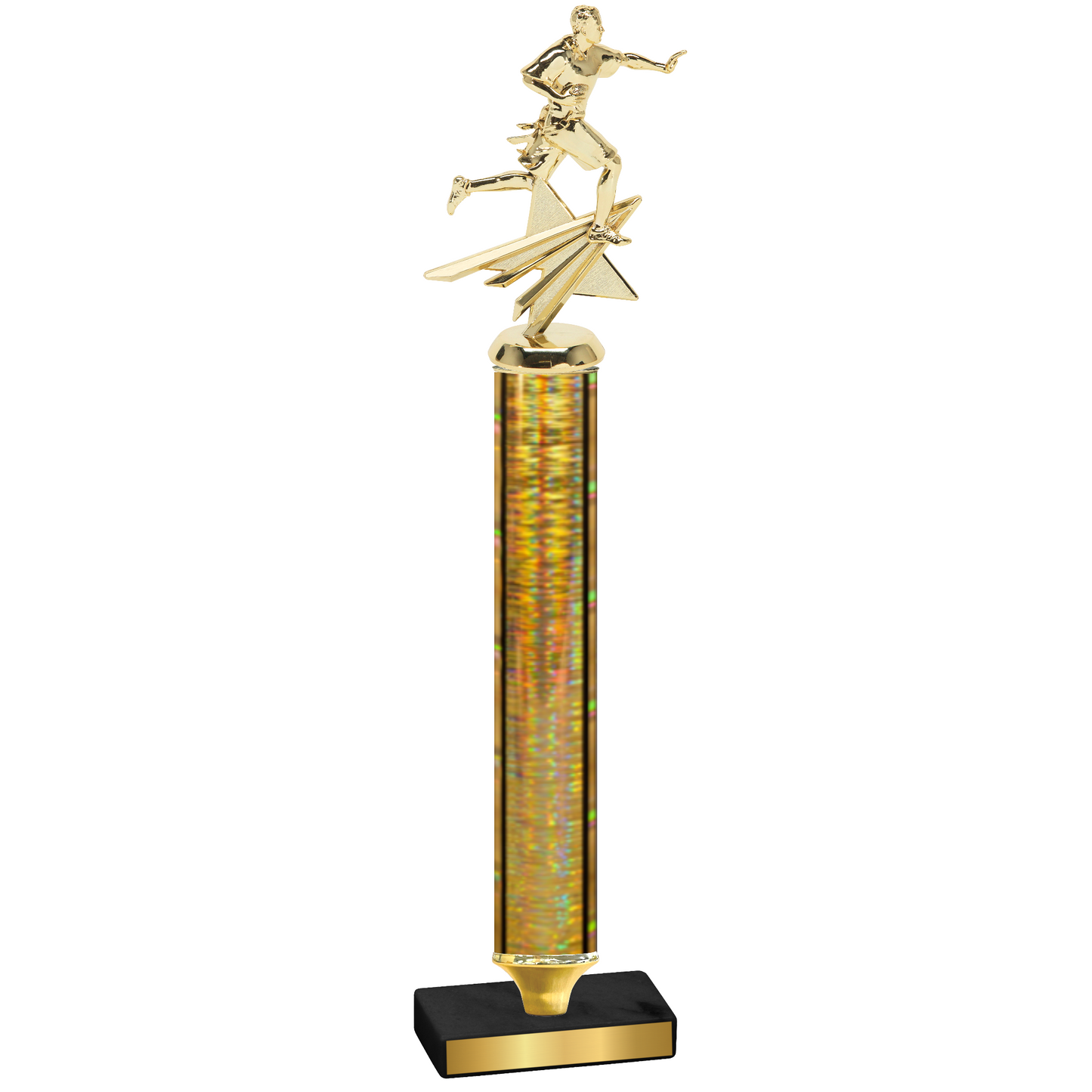 Value Gold Glacier Flag Football Trophy