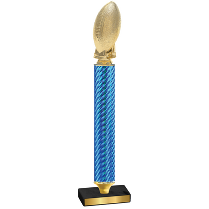 Value Blue Carbon Fiber Football Trophy