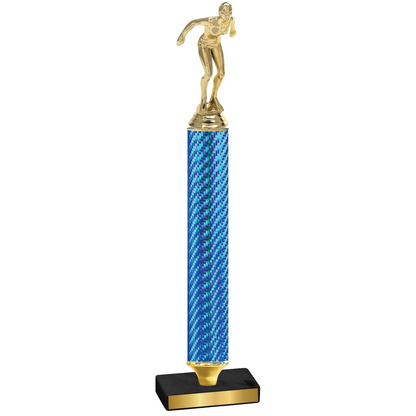 Value Blue Carbon Fiber Tennis Trophy