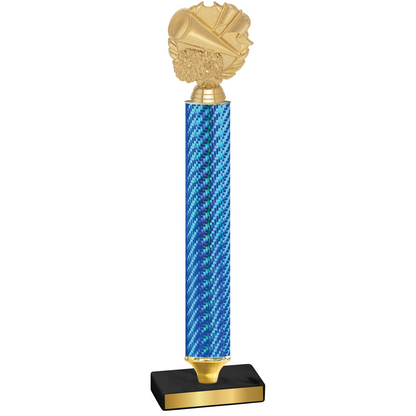 Value Blue Carbon Fiber Cheerleading Trophy