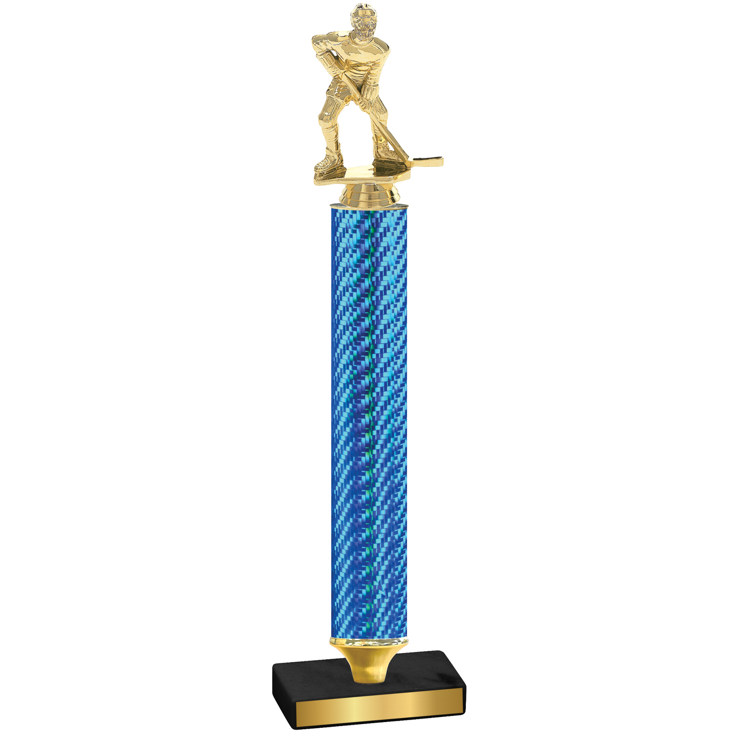 Value Blue Carbon Fiber Hockey Trophy