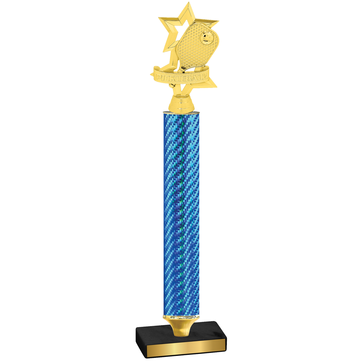 Value Blue Carbon Fiber Pickleball Trophy