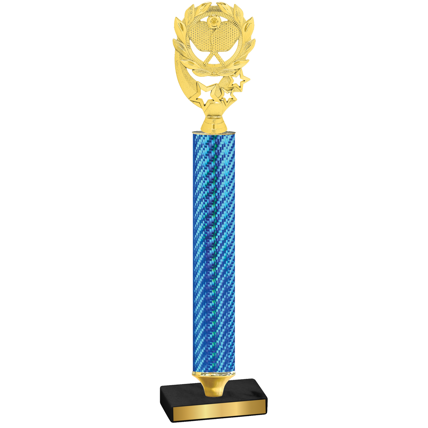 Value Blue Carbon Fiber Pickleball Trophy