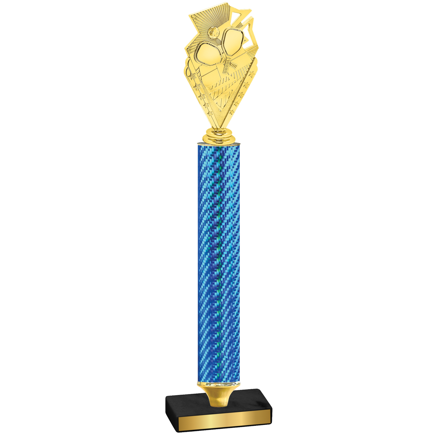 Value Blue Carbon Fiber Pickleball Trophy