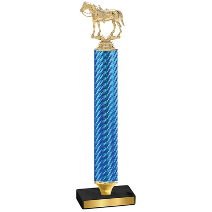 Value Blue Carbon Fiber Horses Trophy