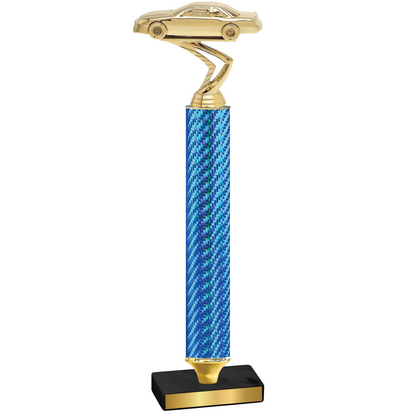 Value Blue Carbon Fiber Cars Trophy