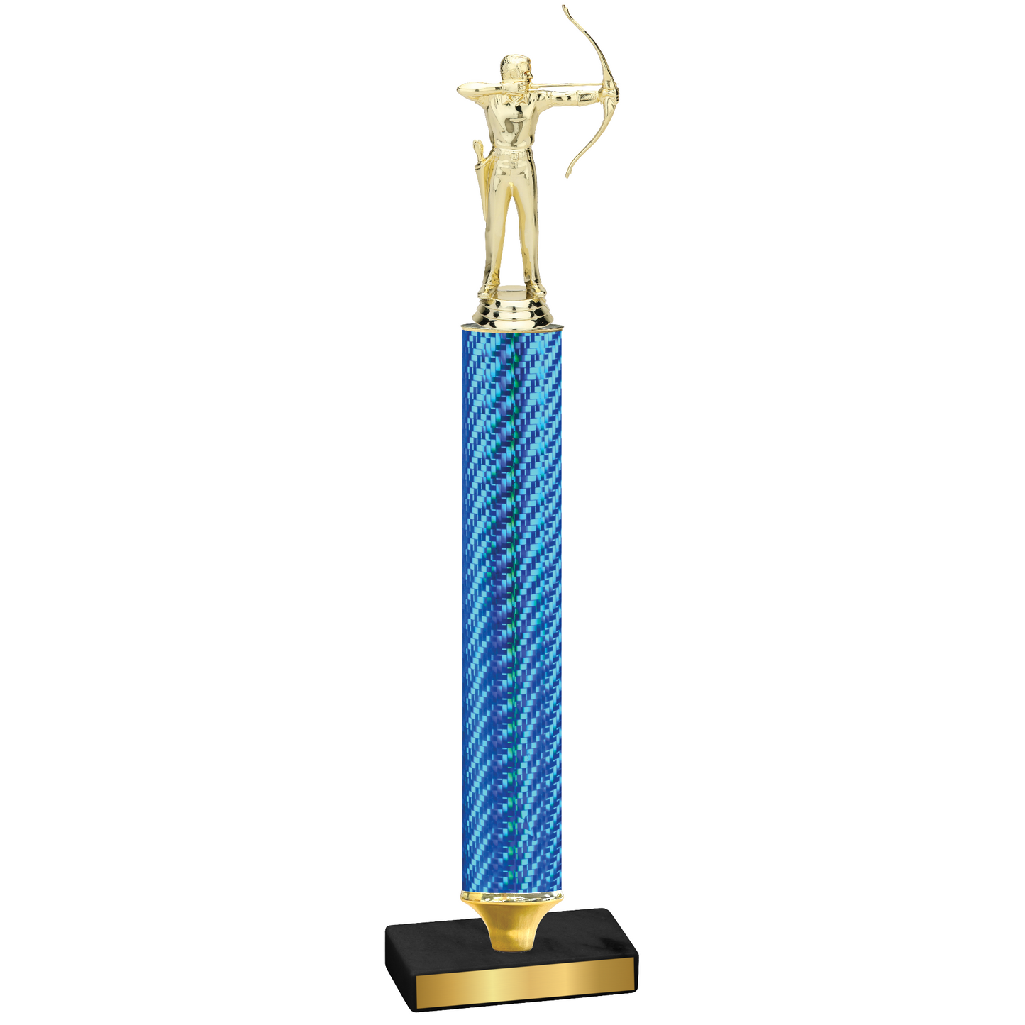 Value Blue Carbon Fiber Archery Trophy