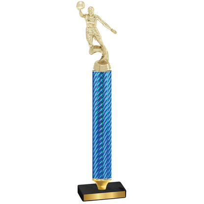 Value Blue Carbon Fiber Basketball Trophy