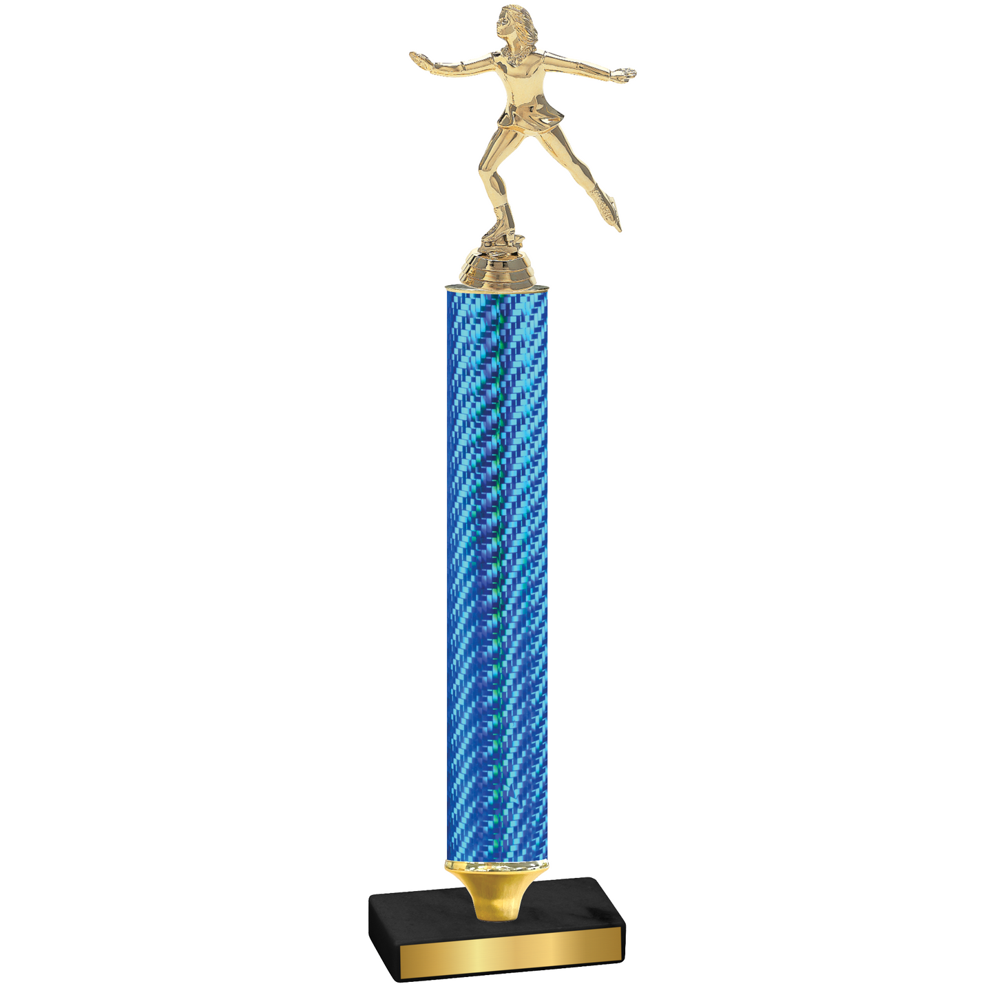 Value Blue Carbon Fiber Skater Trophy