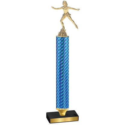 Value Blue Carbon Fiber Skater Trophy