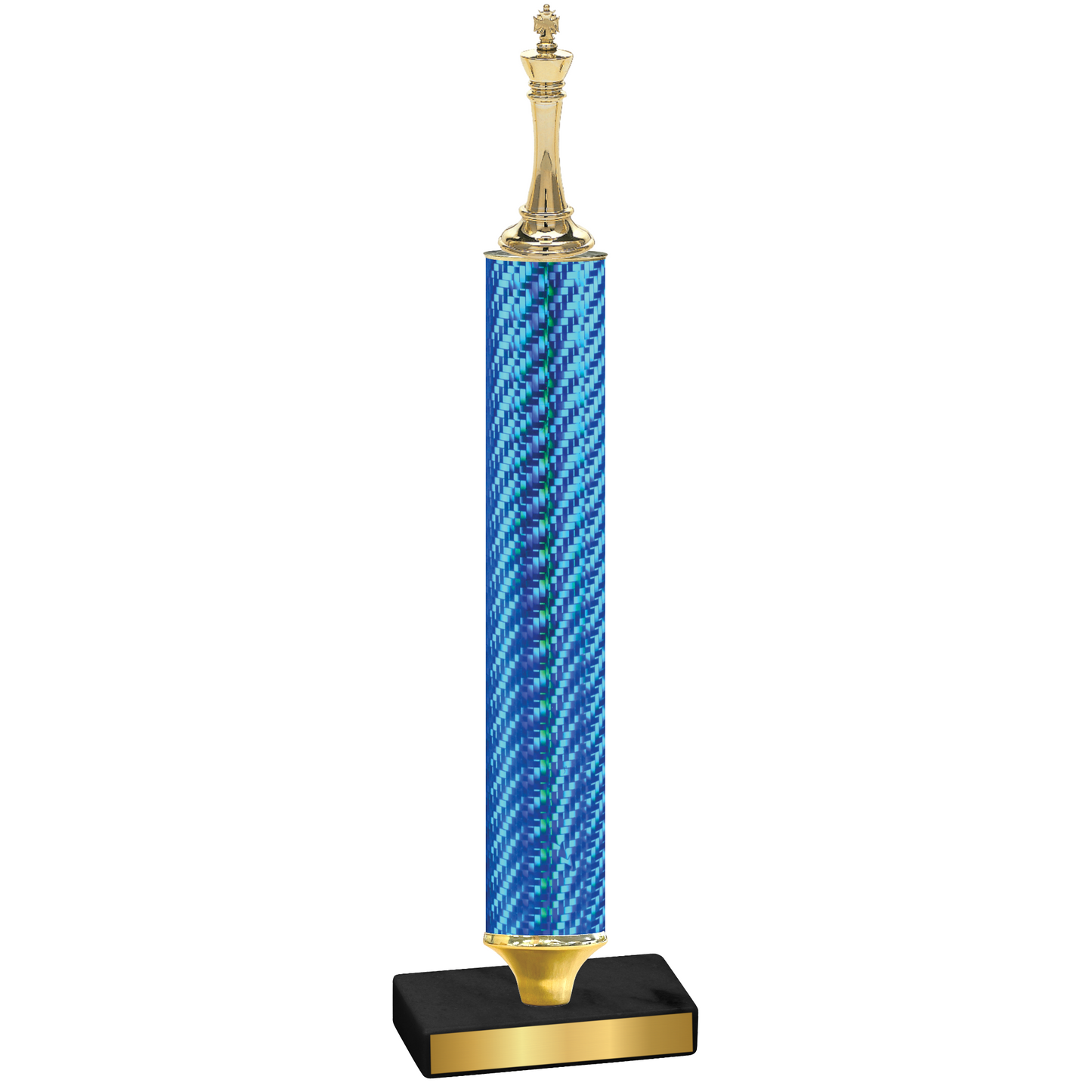 Value Blue Carbon Fiber Chess Trophy