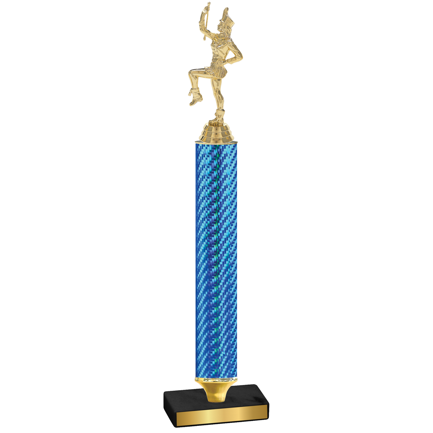 Value Blue Carbon Fiber Majorette Trophy