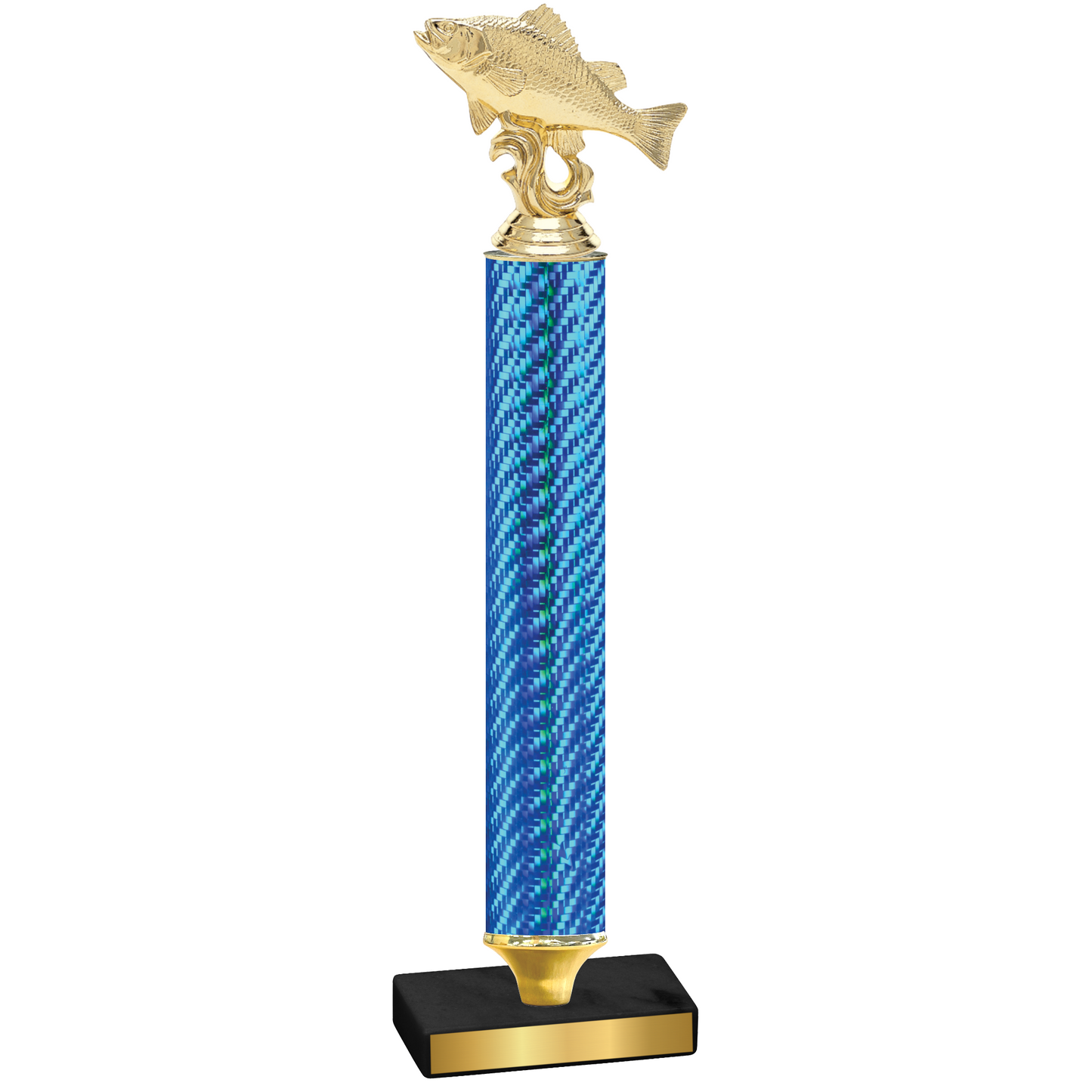 Value Blue Carbon Fiber Fishing Trophy