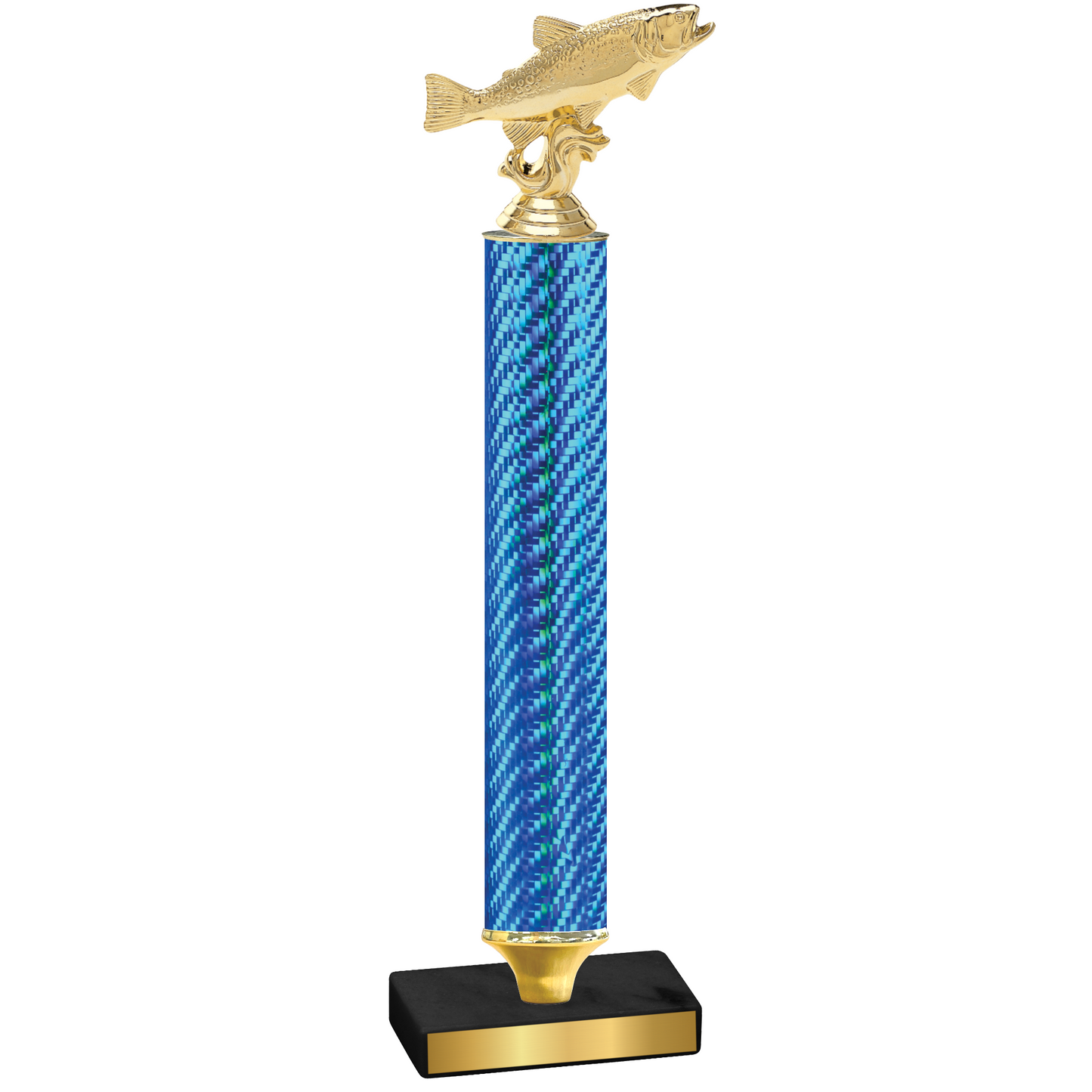 Value Blue Carbon Fiber Fishing Trophy