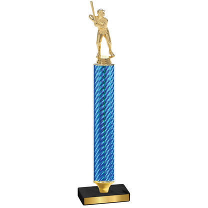 Value Blue Carbon Fiber Baseball Trophy