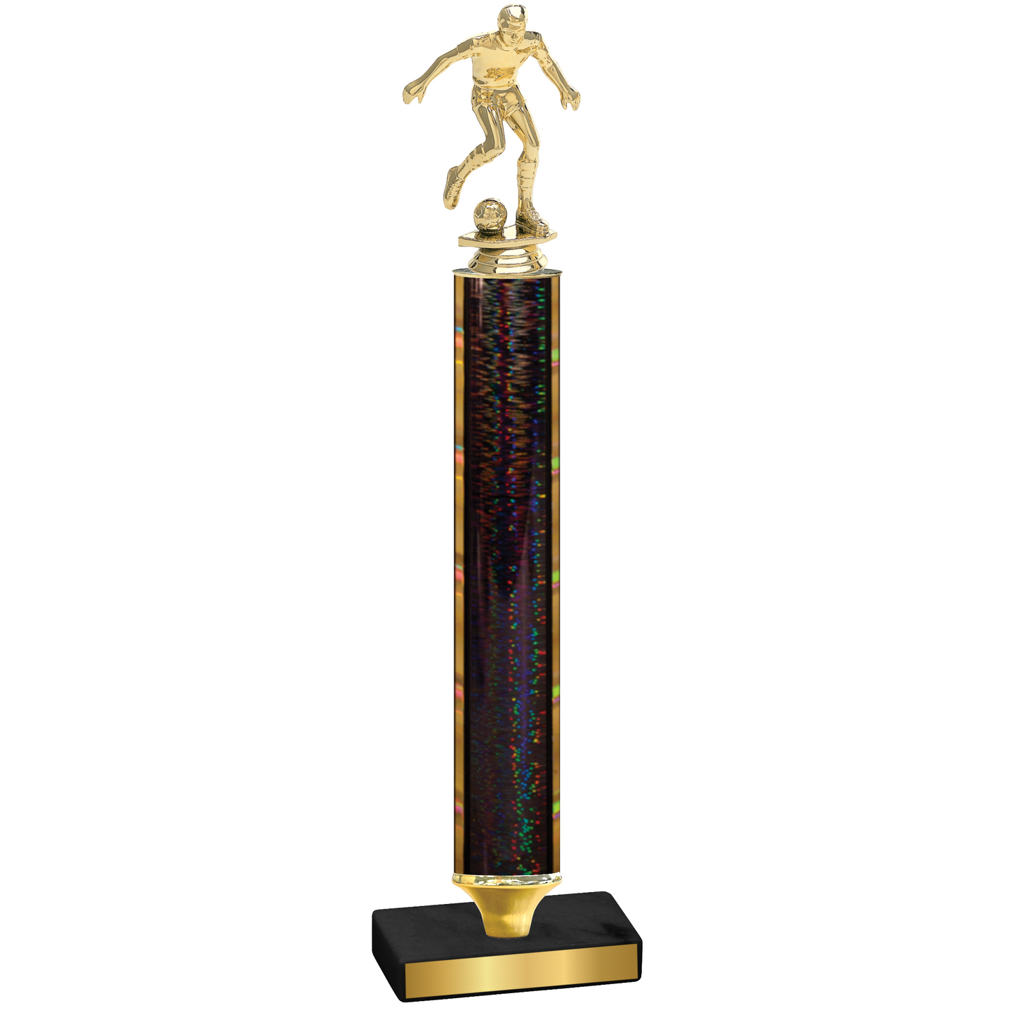 Value Black Glacier Soccer Trophy