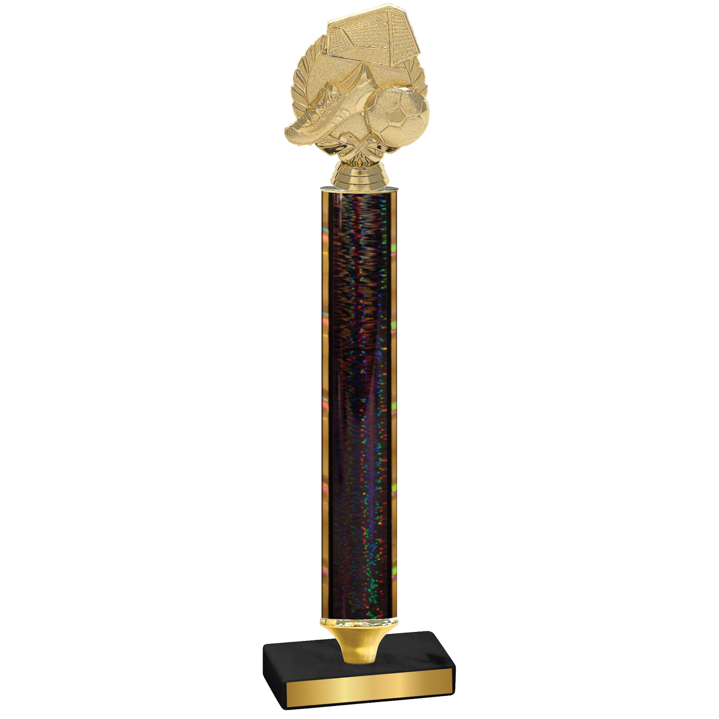 Value Black Glacier Soccer Trophy