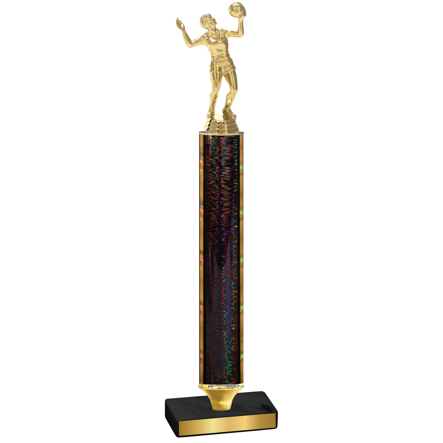 Value Black Glacier Volleyball Trophy