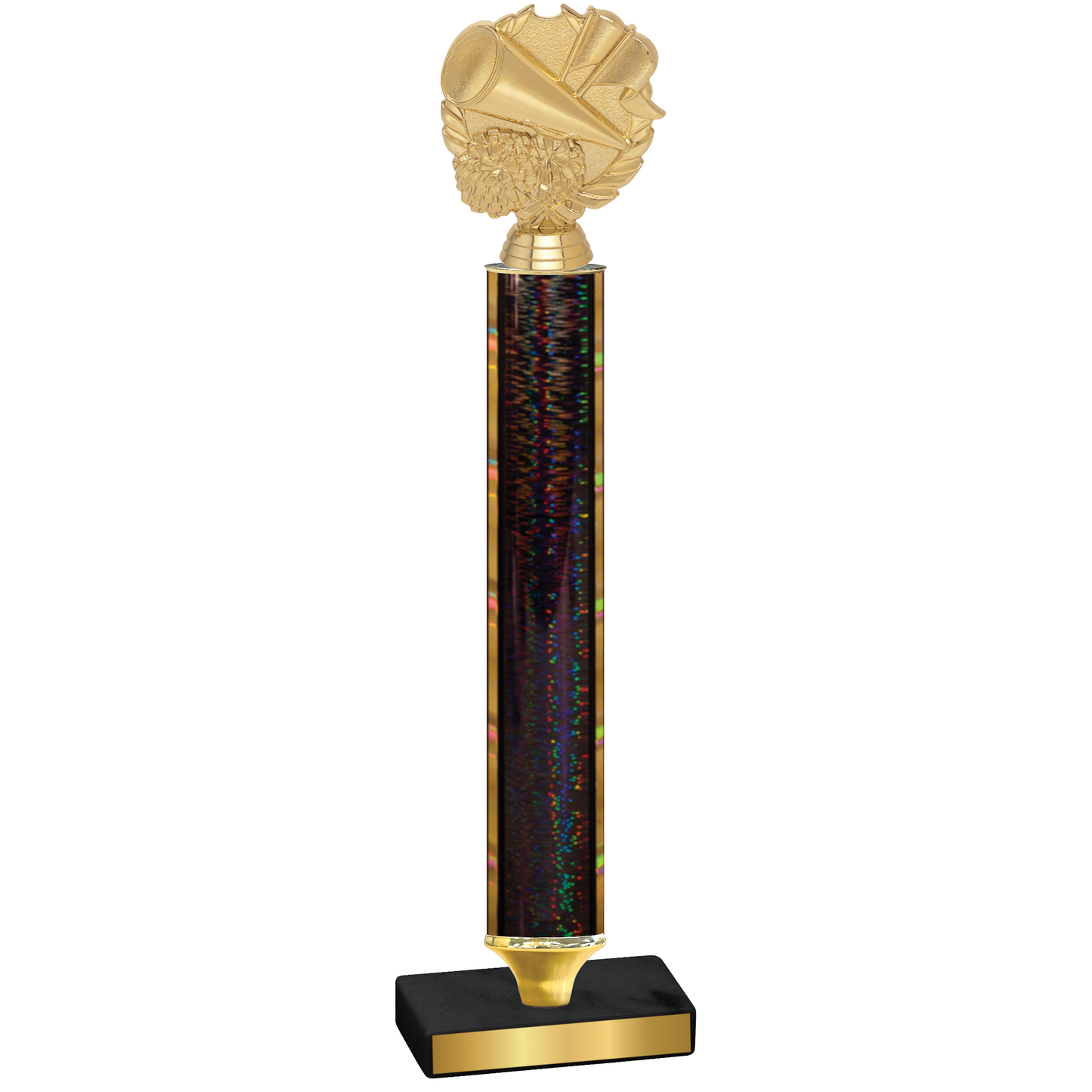 Value Black Glacier Cheerleading Trophy