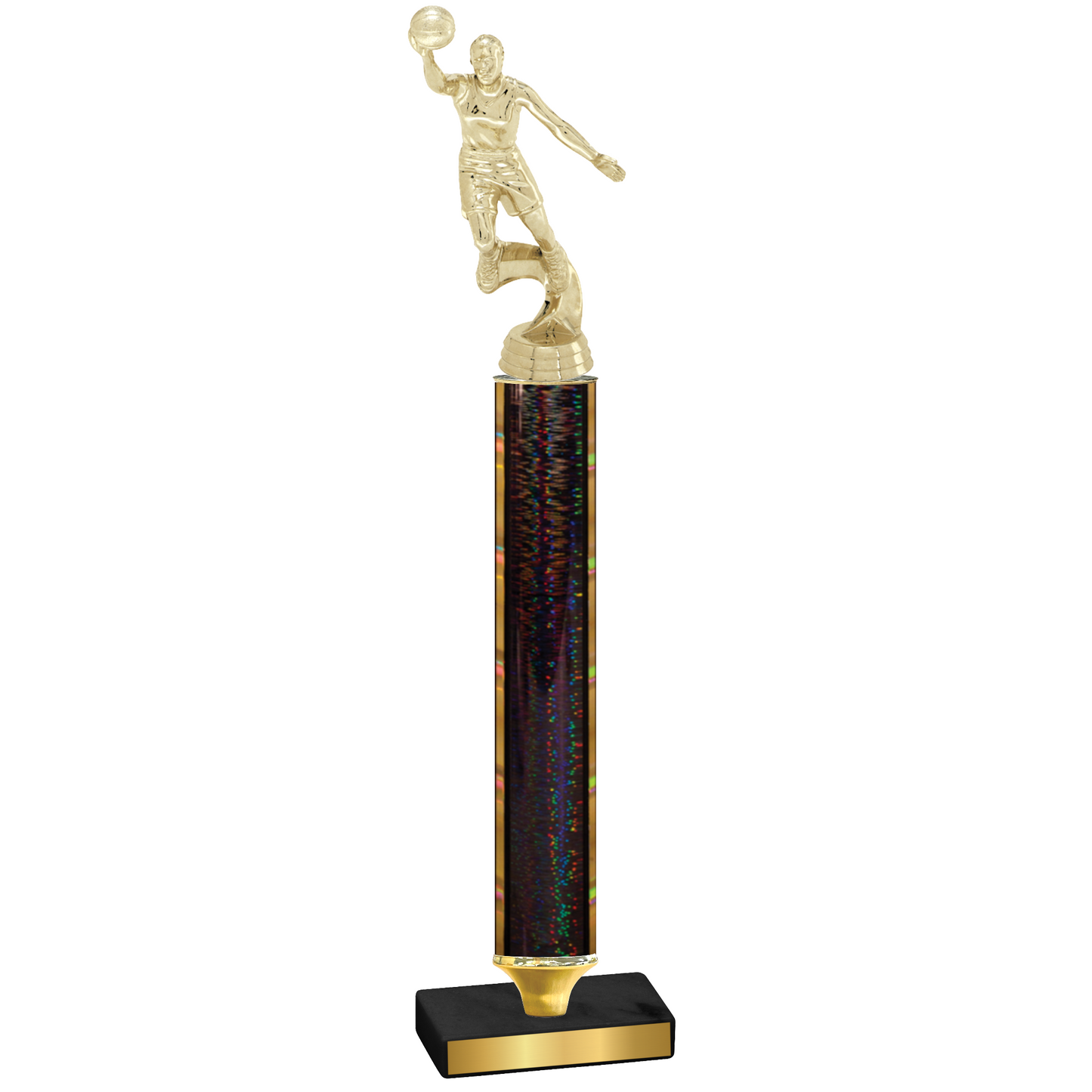 Value Black Glacier Basketball Trophy