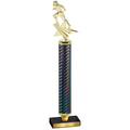 Value Black Carbon Fiber Football Trophy