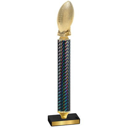 Value Black Carbon Fiber Football Trophy