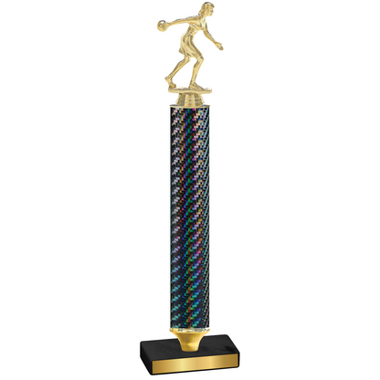 Value Black Carbon Fiber Bowling Trophy