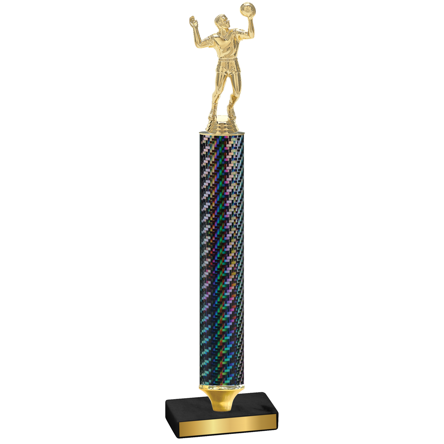 Value Black Carbon Fiber Volleyball Trophy