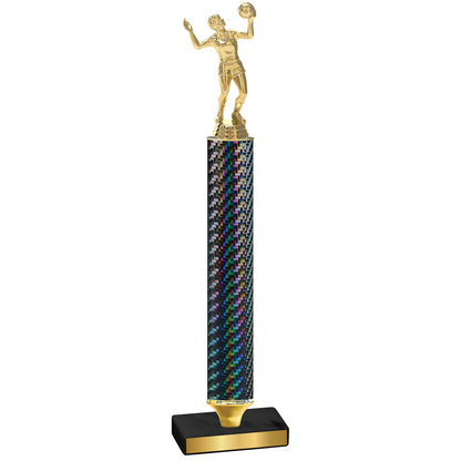 Value Black Carbon Fiber Volleyball Trophy