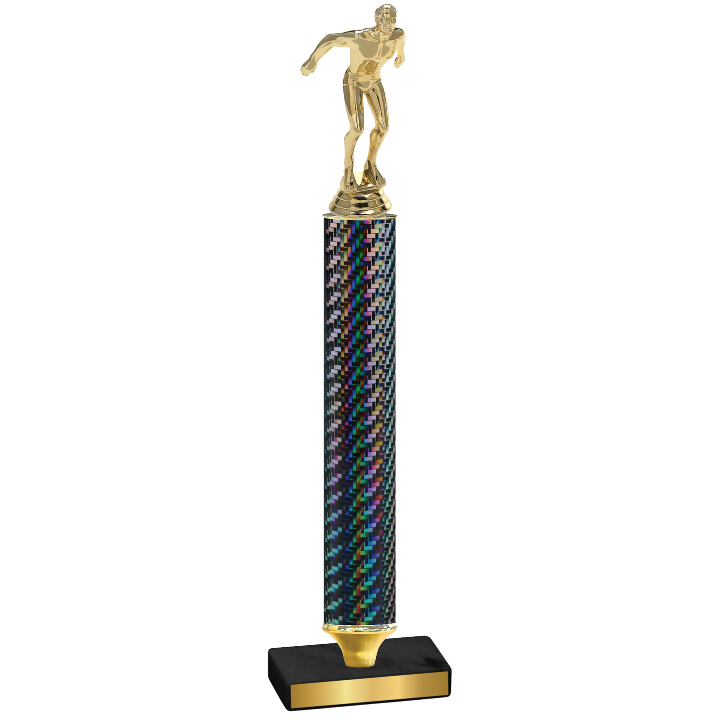 Value Black Carbon Fiber Swimming Trophy