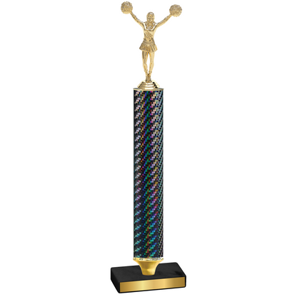 Value Black Carbon Fiber Cheerleading Trophy