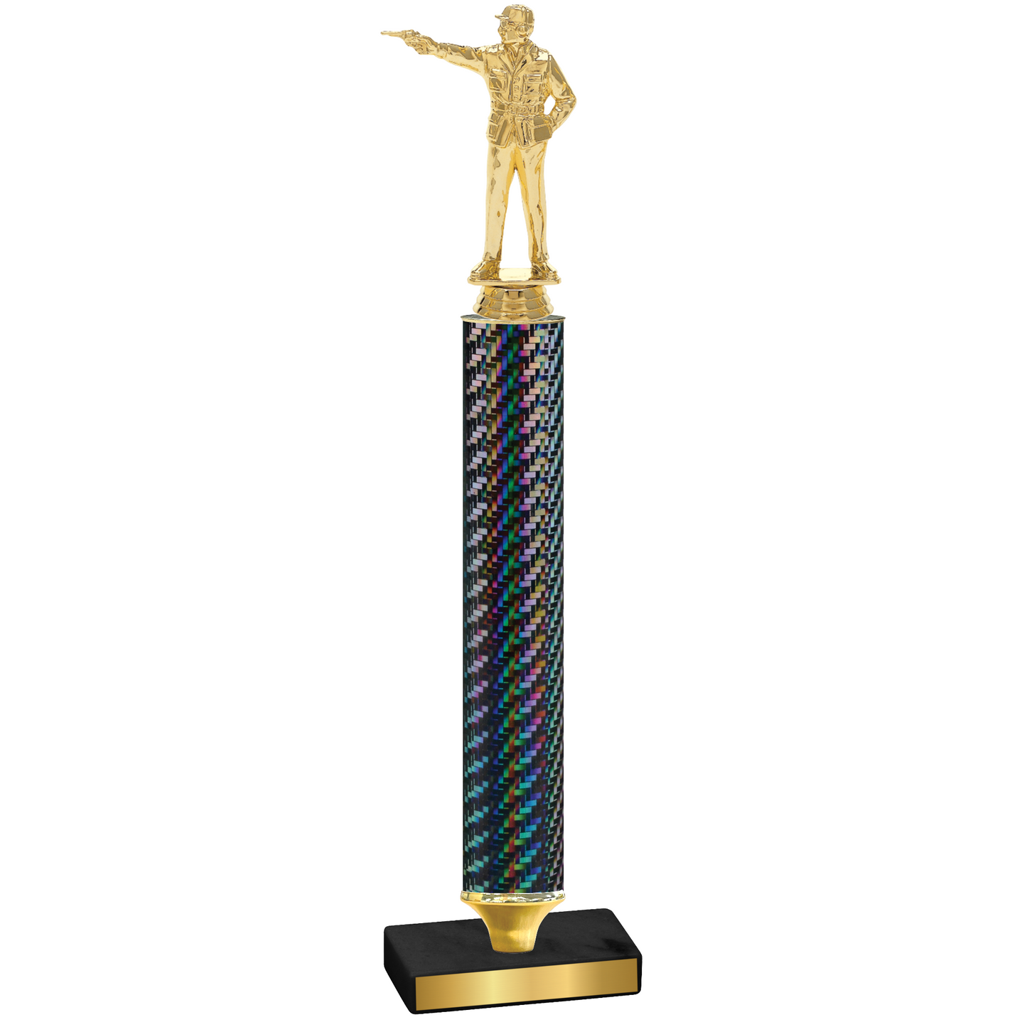 Value Black Carbon Fiber Shooter Trophy