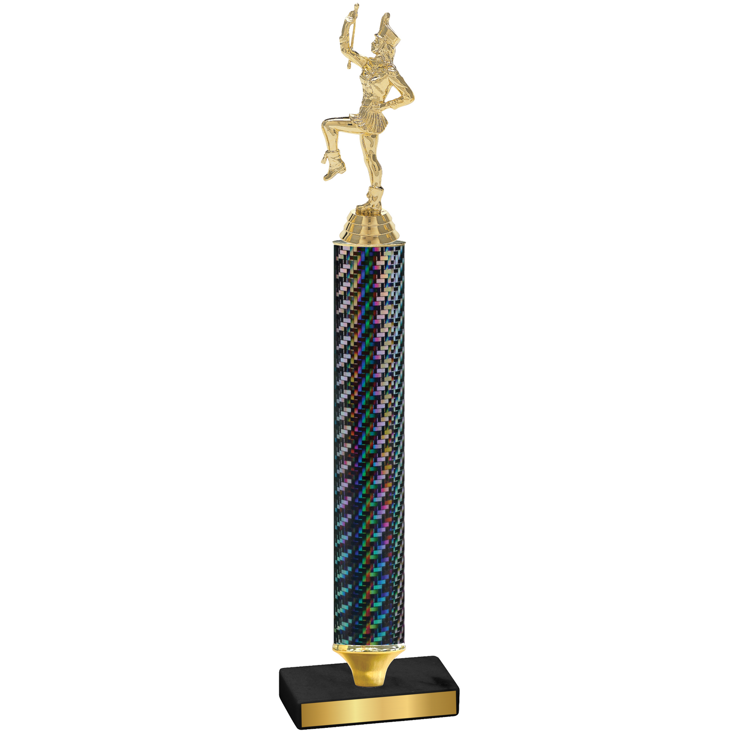 Value Black Carbon Fiber Majorette Trophy