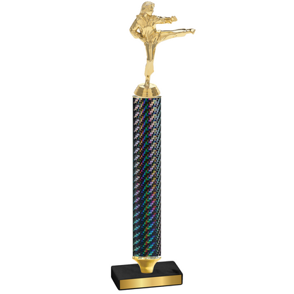 Value Black Carbon Fiber Karate Trophy