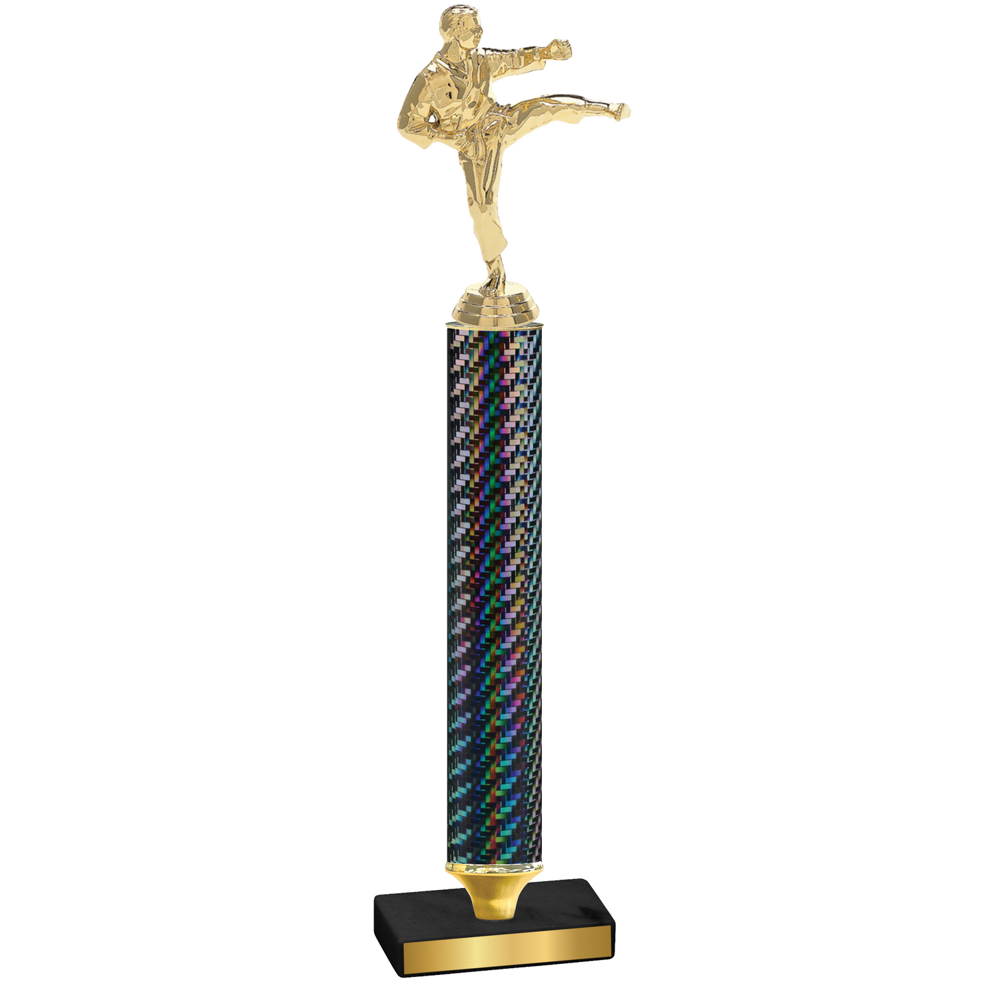 Value Black Carbon Fiber Karate Trophy