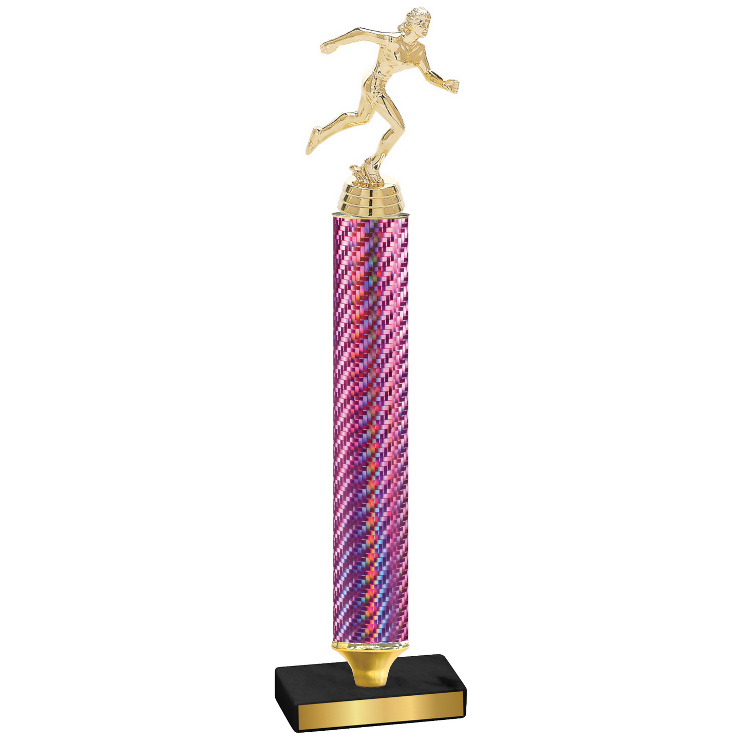 Value Pink Carbon Fiber Running Trophy