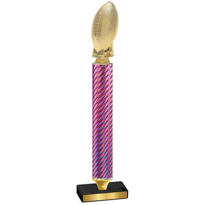 Value Pink Carbon Fiber Football Trophy