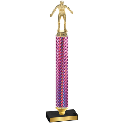 Value Pink Carbon Fiber Wrestling Trophy